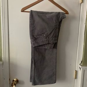 JCrew Factory Boot Cut Grey Corduroy 12S